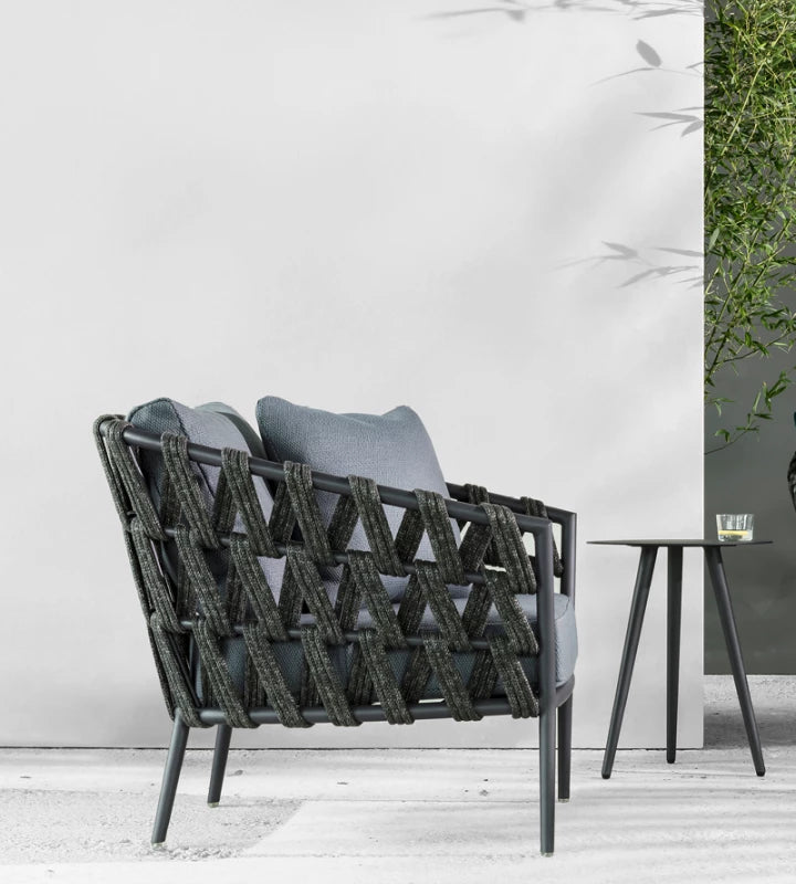 Vincent Sheppard LEO Side table in a Modern Outdoor Lounge Area