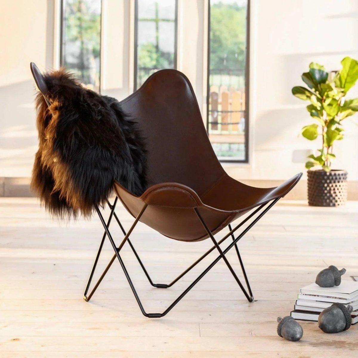 Cuero - Butterfly Chair PAMPA MARIPOSA - Leder - | Homestorys