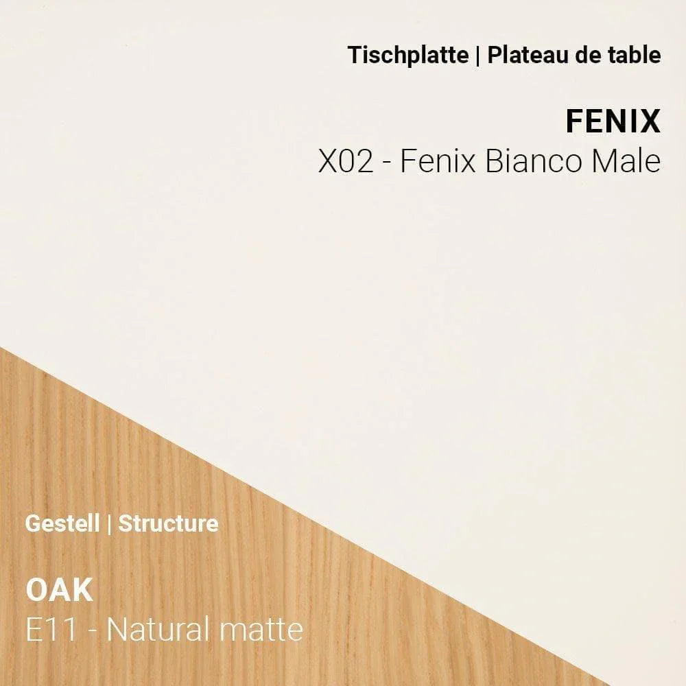 Fenix Bianco Male (x02) kombiniert mit Eiche Natural Matte (E11)