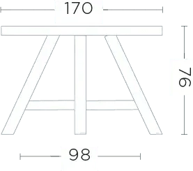 Gommaire - Esstisch FAYE - G784XL-NAT | Homestorys