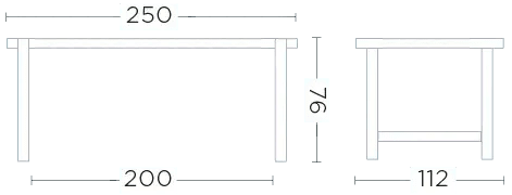 Gommaire - Esstisch JACOBA - G795XL-NAT | Homestorys