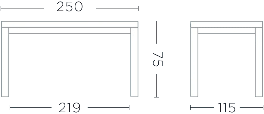 Gommaire - Esstisch MIGUEL - G667-NAT | Homestorys
