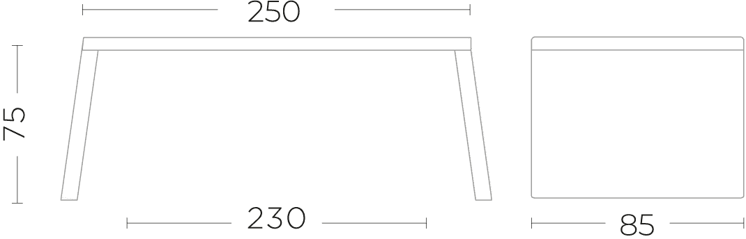 Gommaire - Esstisch VINCE - G586-ANT | Homestorys