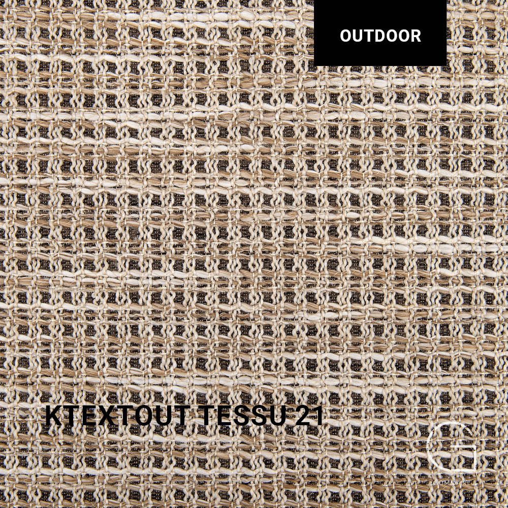 Gartensofa Pouf SQUARE von Gommaire in KTexout Tessu 21 – stilvoller und strapazierfähiger Stoff für entspannte Stunden im Garten