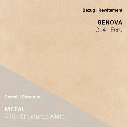 LOLA C4110 mit Genova Ecru und A15 Structured White – hell und zurückhaltend kombiniert