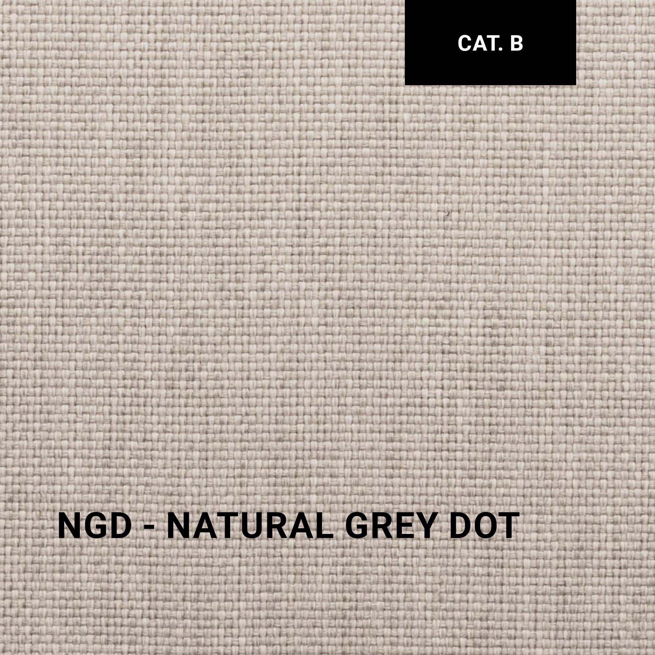 Loungeset 05 ORGANIX in Natural Grey Dot – dezentes Punktmuster auf grauem Stoff für dezente Modernität