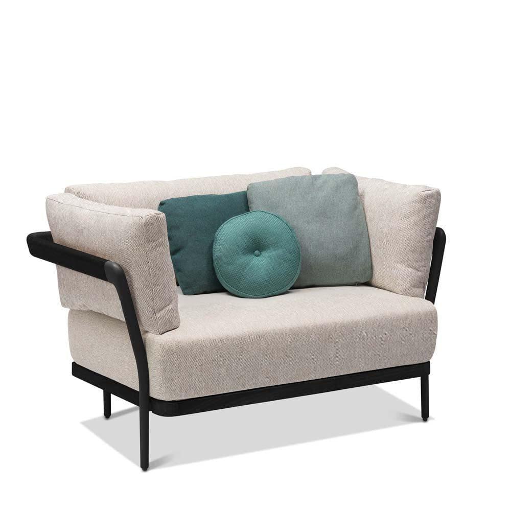 Tiefer Sessel FLOWS - Black/Teak Nero | Manutti | Homestorys