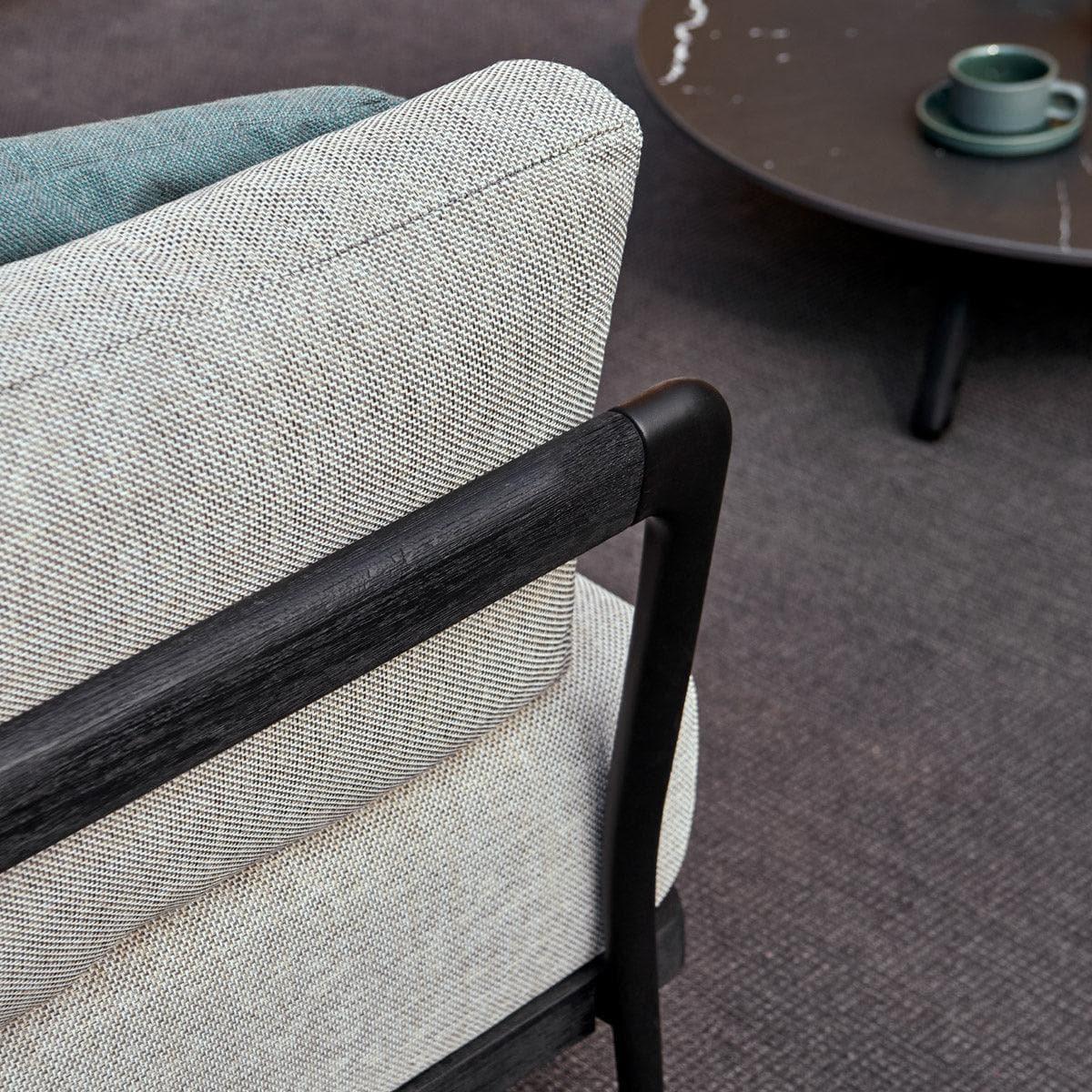 Tiefer Sessel FLOWS - Black/Teak Nero | Manutti | Homestorys