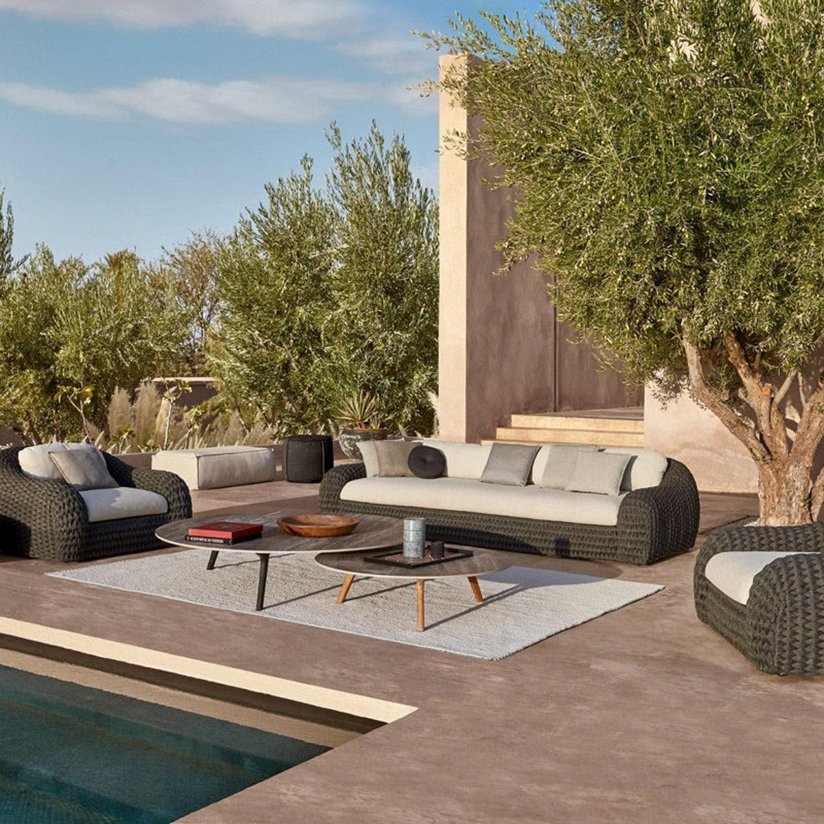 Couchtisch TORSA - Teak Nero Ø100cm | Manutti | Homestorys