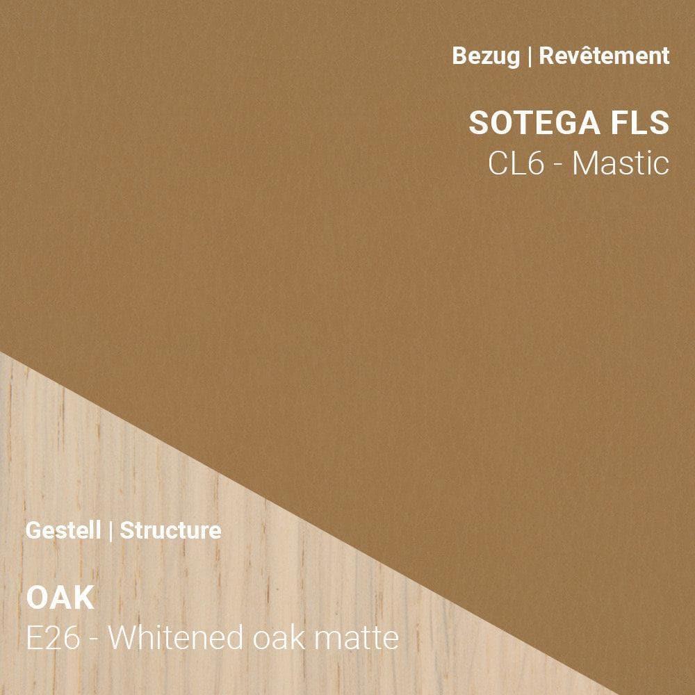 Sotega FLS CL6 Mastic auf MARGAUX C0312 mit hellem Eiche Whitened Matte Gestell (E26)