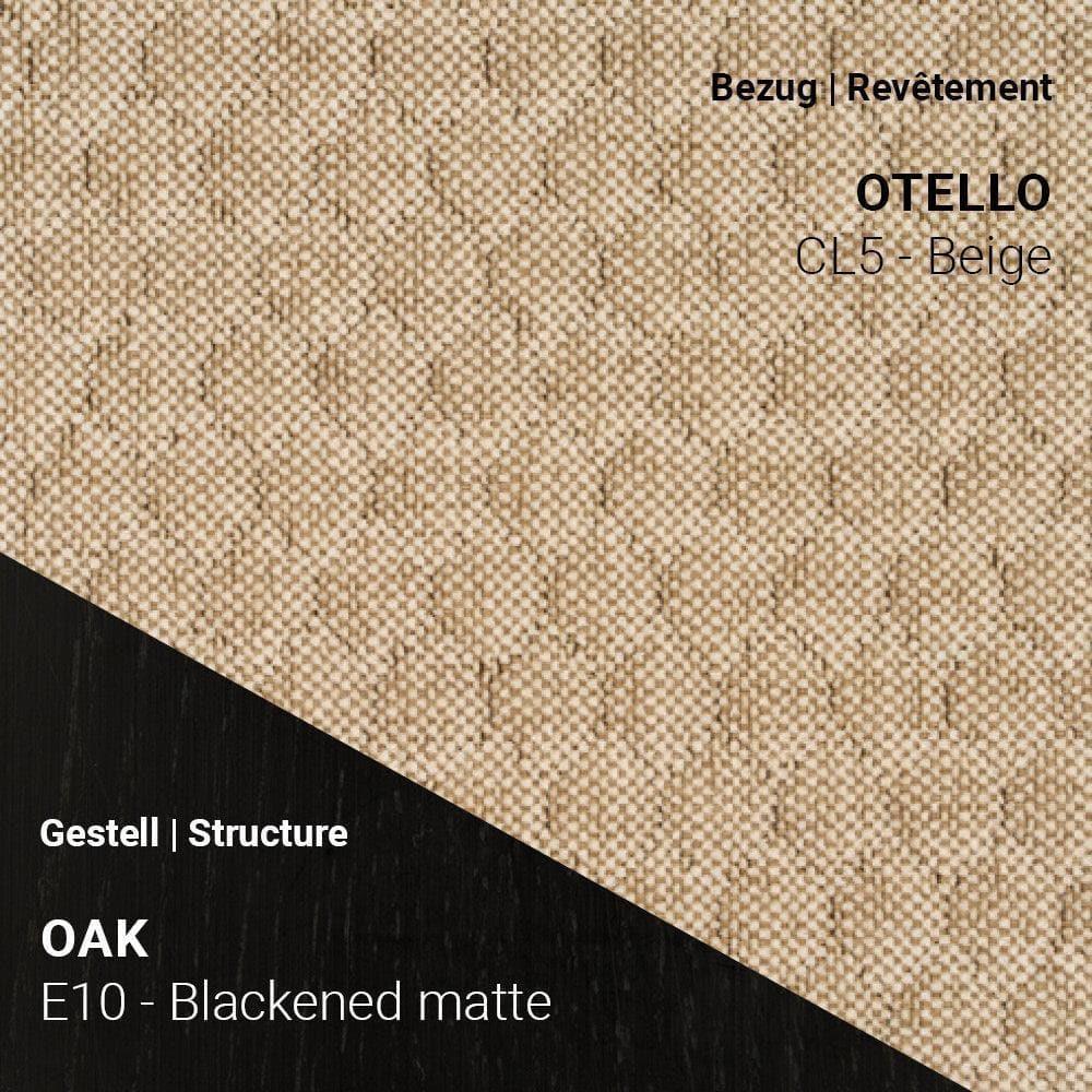 Mobitec-Stuhl NEO C0652 mit beigem Bezug Otello CL5 und dunklem Gestell E10 – warm & edel