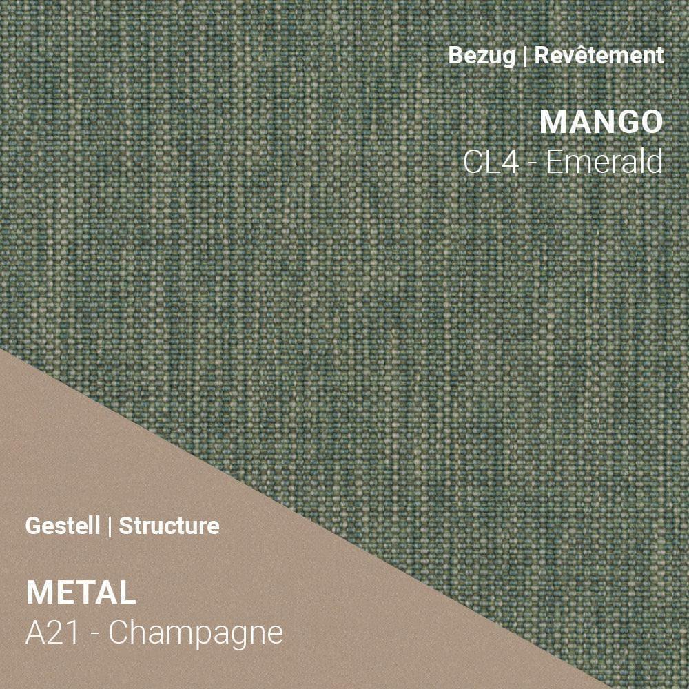 PAMP C1110 mit kräftigem Grün und edlem Gestell A21 in Champagne-Optik