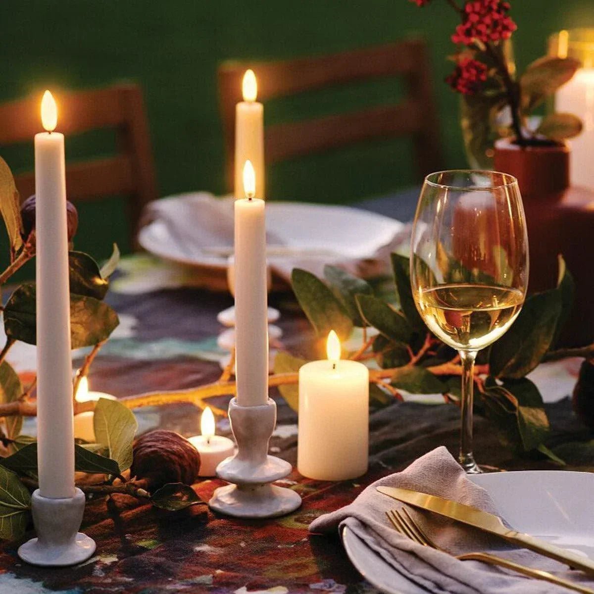 Piffany - Kerze PILLAR RUSTIC LED Uyuni - Sandstone Ø7.8 x 10cm - UL-PI-SA78010 | Homestorys