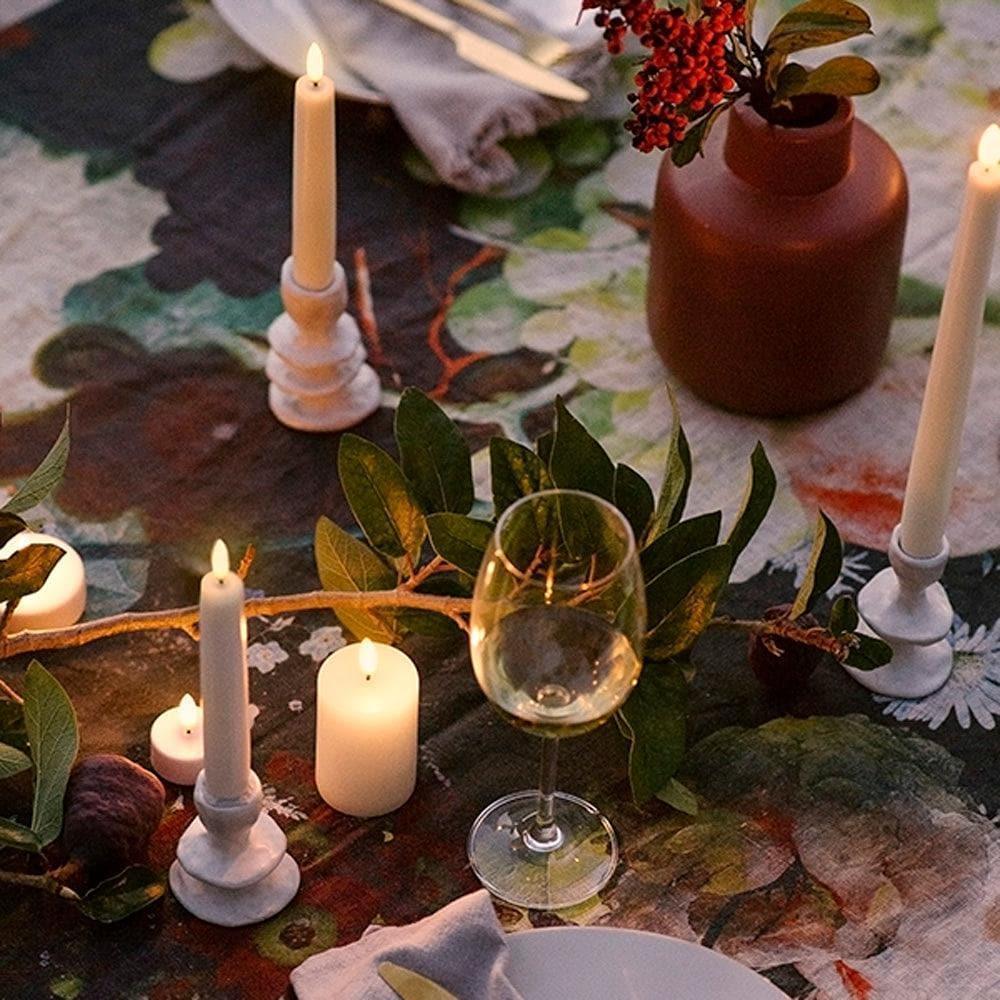 Piffany - Kerze PILLAR SMOOTH LED Uyuni Ivory Ø4.8 x 22 cm - UL-PI-IV05025 | Homestorys