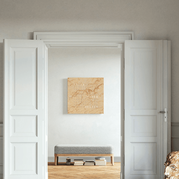 Qlocktwo - Wanduhr EARTH 90 DESERT - | Homestorys