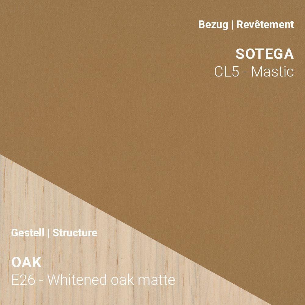 Sotega CL5 Mastic auf SAGA C0212 mit hellem Eiche Whitened Matte Gestell (E26)