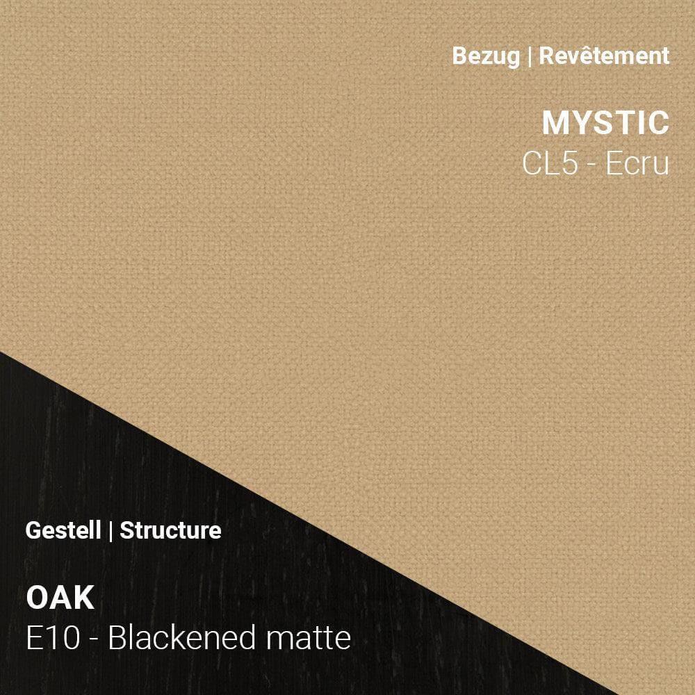 Sessel THALIA R0118 in Mystic CL5 Ecru auf dunklem Gestell Eiche Blackened Matte (E10)