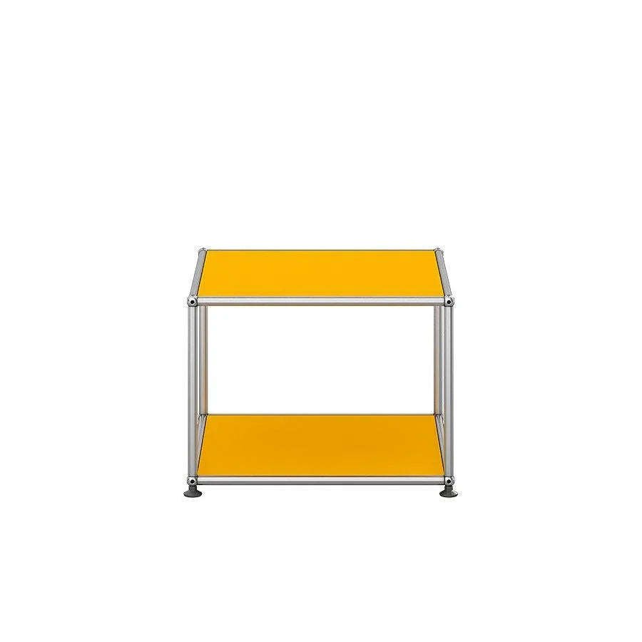 USM Haller Beistelltisch M22 in Goldgelb – auffälliges Farbmöbel mit Designfaktor für kreative Einrichtungsideen, Co-Working-Spaces oder moderne Lounges