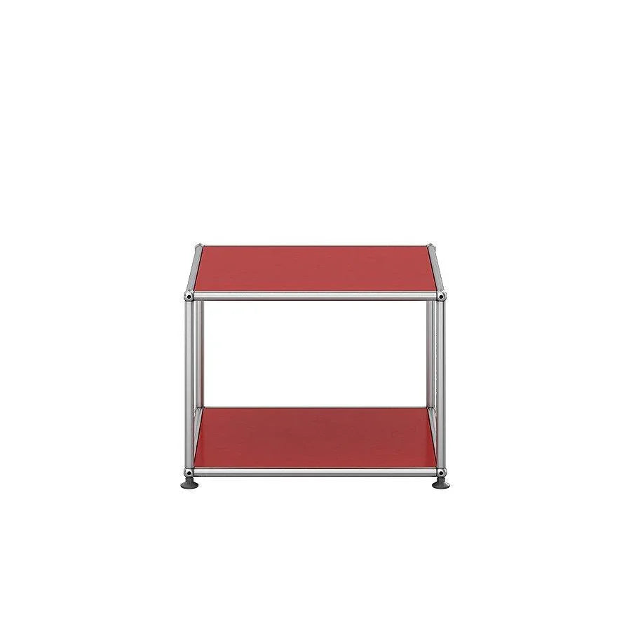 Beistelltisch M22 von USM Haller in USM Rubinrot – intensives Designobjekt mit modularem Aufbau für kreative Wohn- und Arbeitsräume