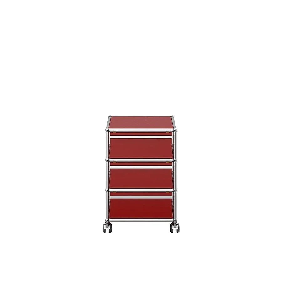 USM Haller - Rollcontainer M26 - QS M26 USM Rubinrot | Homestorys