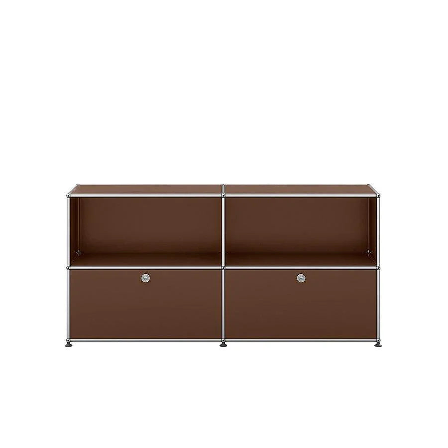 USM Haller C2 Sideboard in USM Braun – warmer, erdiger Ton für einladende, klassische Interieurs mit Stil