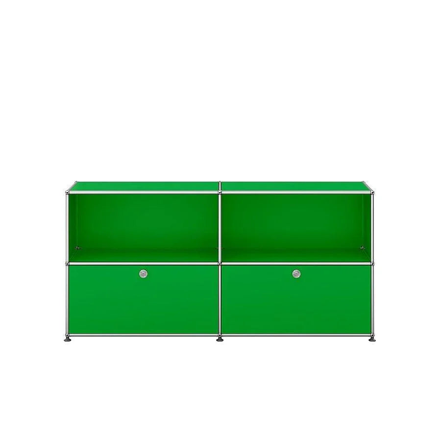 USM Haller Sideboard C2 in klassischem USM Grün – ikonisches Möbelstück mit Midcentury-Charme und funktionalem Anspruch
