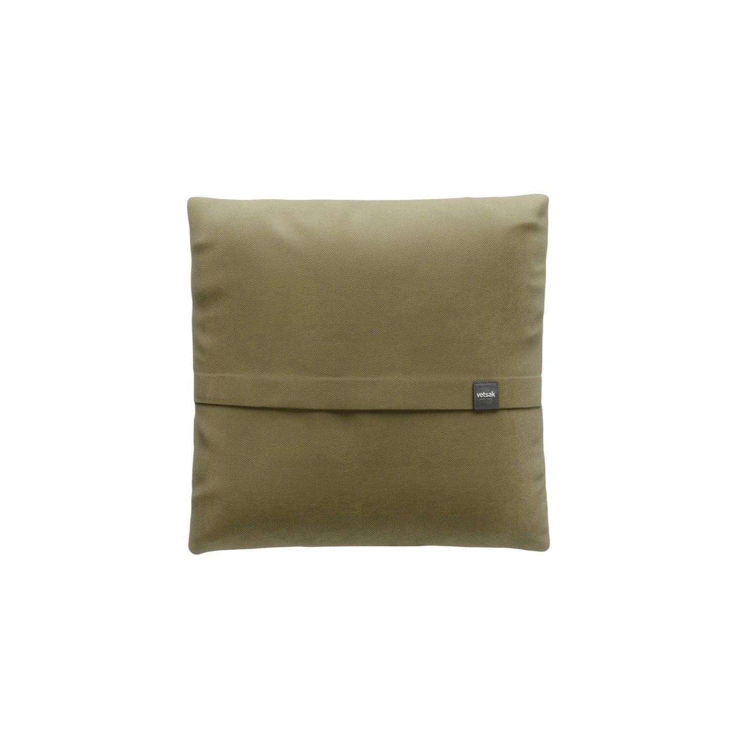 Großes Vetsak Kissen BIG PILLOW in Leder Olive – gemütliches Designaccessoire mit natürlicher Farbgebung