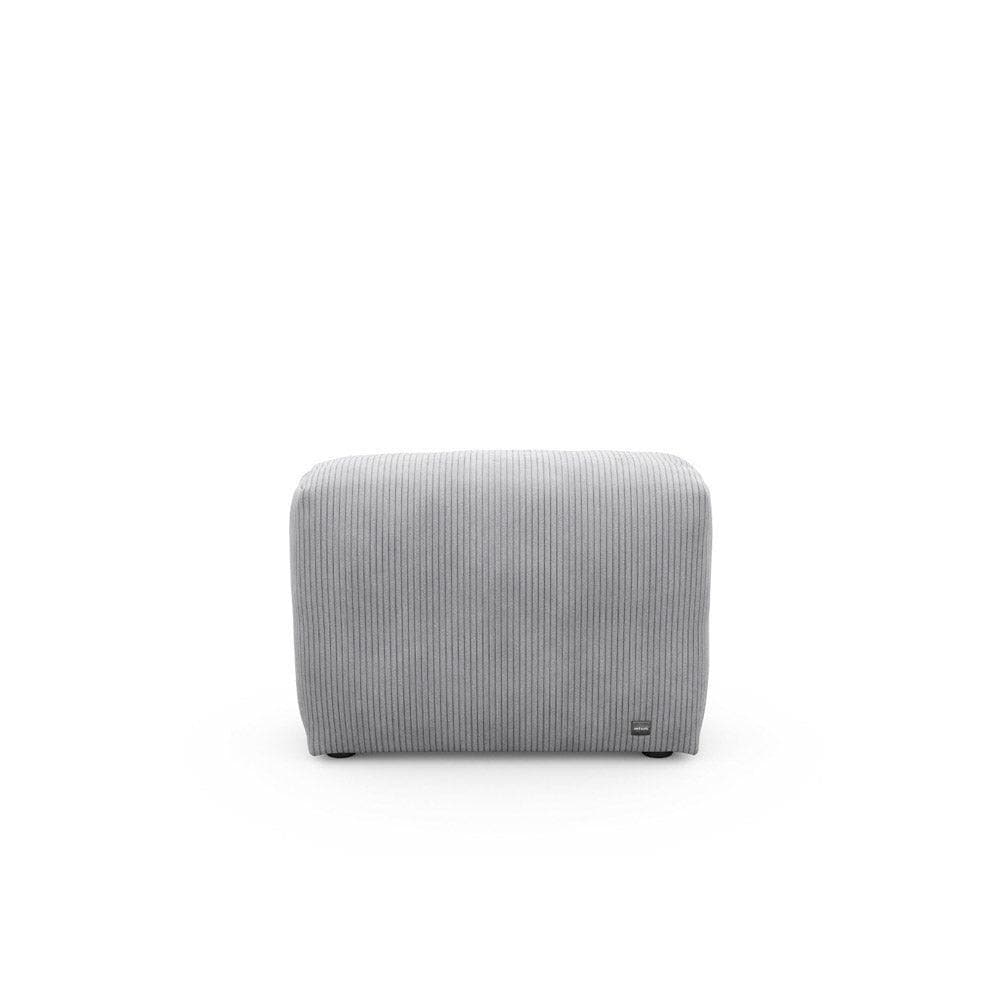 Sofa Seitenteil 84x31 cm von Vetsak in Cord Velours Light Grey – bequemes Designelement für Lounge und Wohnzimmer