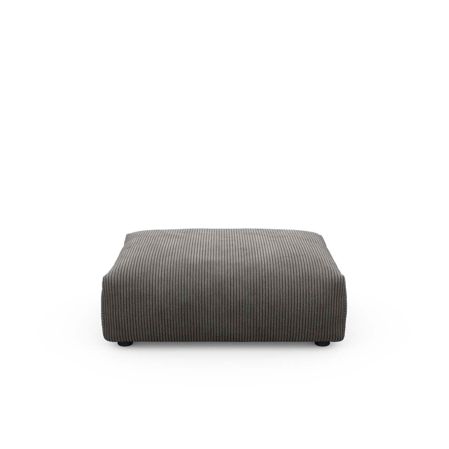 Modulares Sofaelement von Vetsak 105x84 cm in Cord Velours Dark Grey – perfekt für stilvolle Raumgestaltung