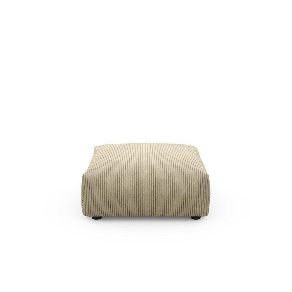 Kompaktes Sofaelement in Cord Khaki – 84x84 cm Vetsak Modul für individuelles Sofa-Design