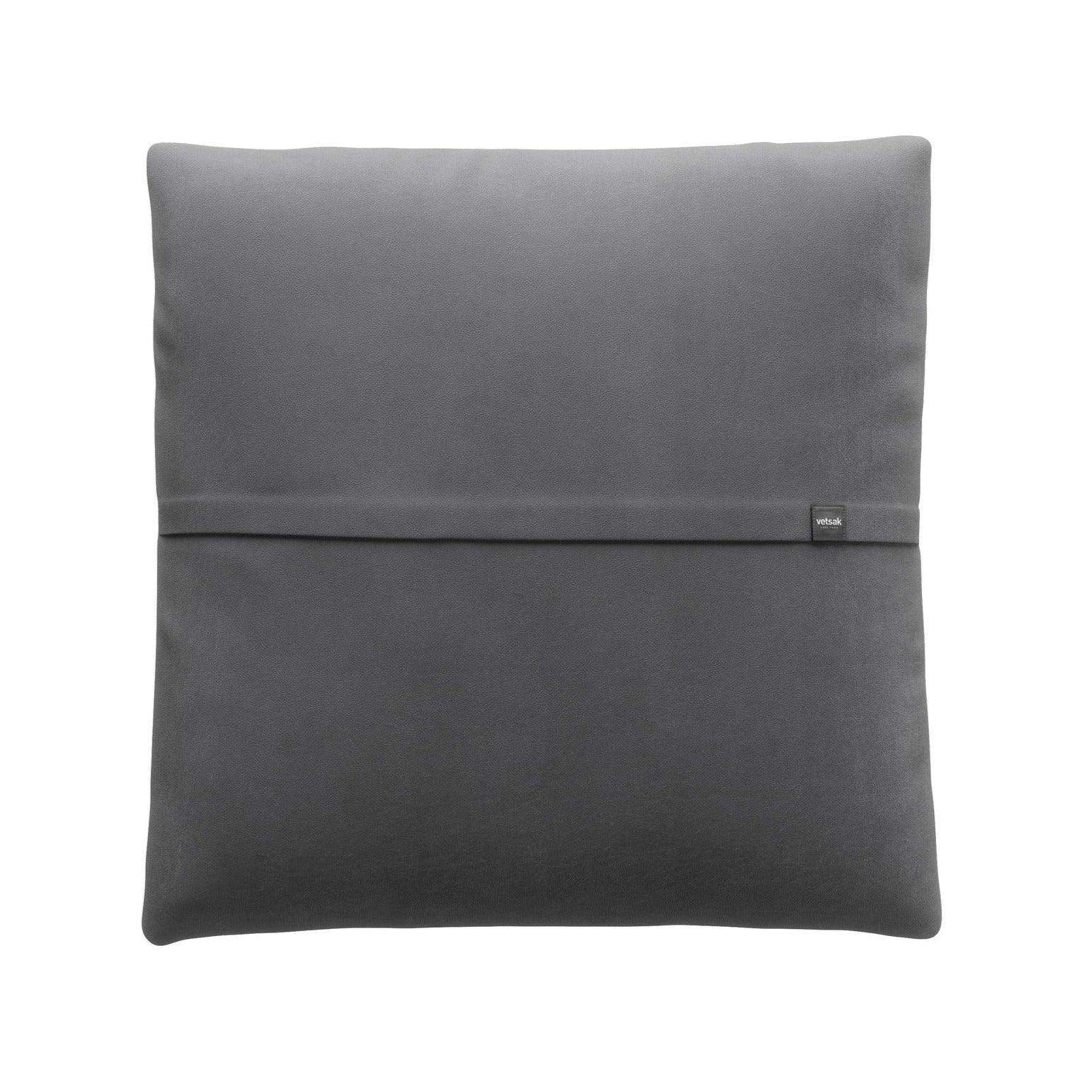 JUMBO PILLOW Kissen aus Leder in Dark Grey von Vetsak – luxuriöses Echtlederkissen für stilvolle Lounge-Sofas