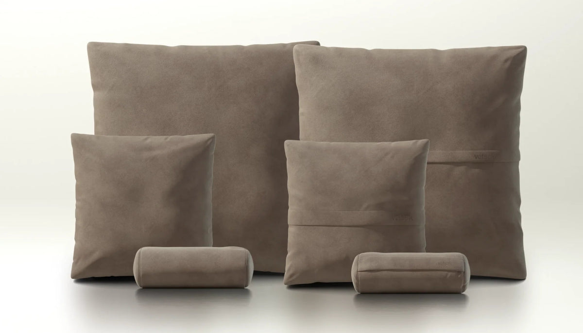 Vetsak - Kissen SET 3 - vetsak-pillow-set03-Leather-Cacao | Homestorys