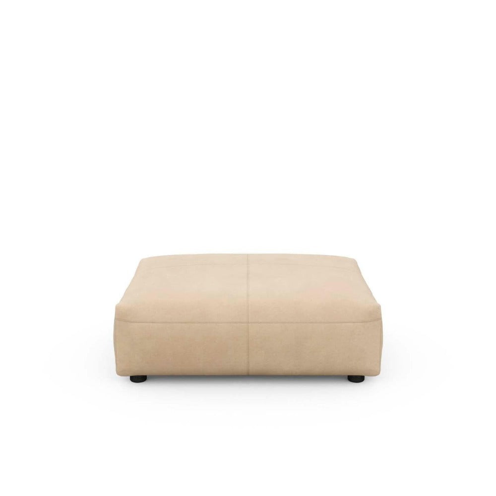 Vetsak Sofa Sitzelement Leder 105x84 cm in Beige – bequemer Loungebaustein mit natürlichem Look