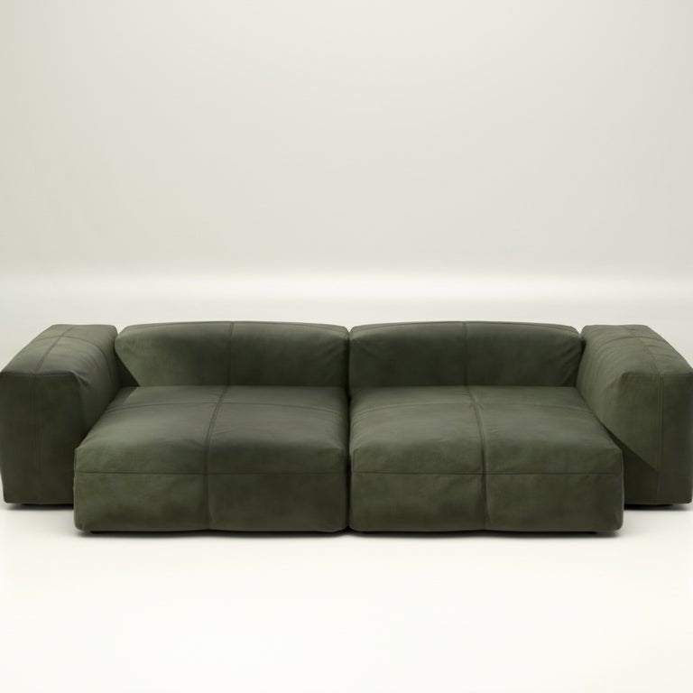 Vetsak - Modulares Sofa SET 02 - vetsak-modulsofa-set02-Leather-Olive-XL | Homestorys