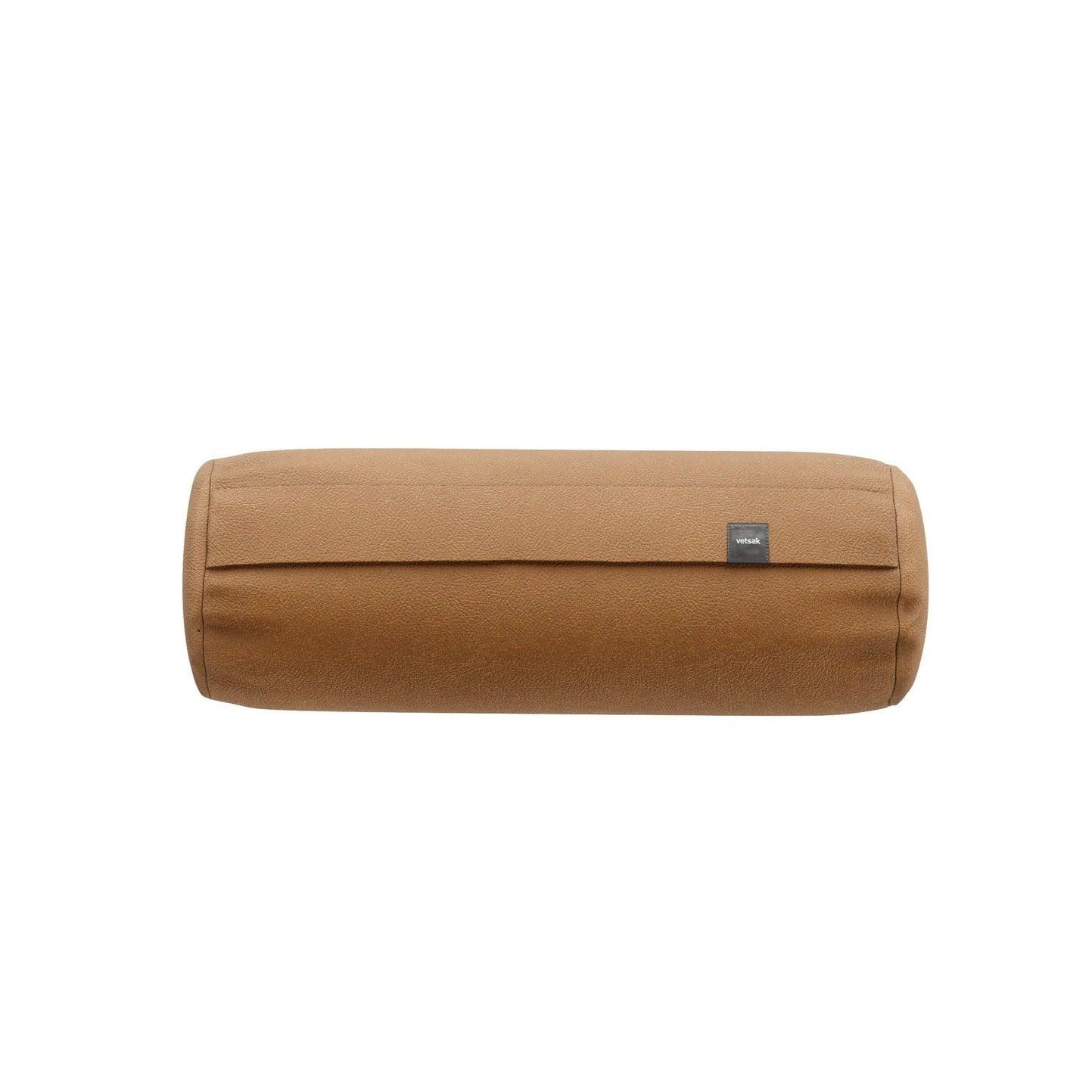 Vetsak NOODLE Designkissen aus Leder in Braun – luxuriöses Wohnaccessoire für Sofa, Lounge oder Sessel