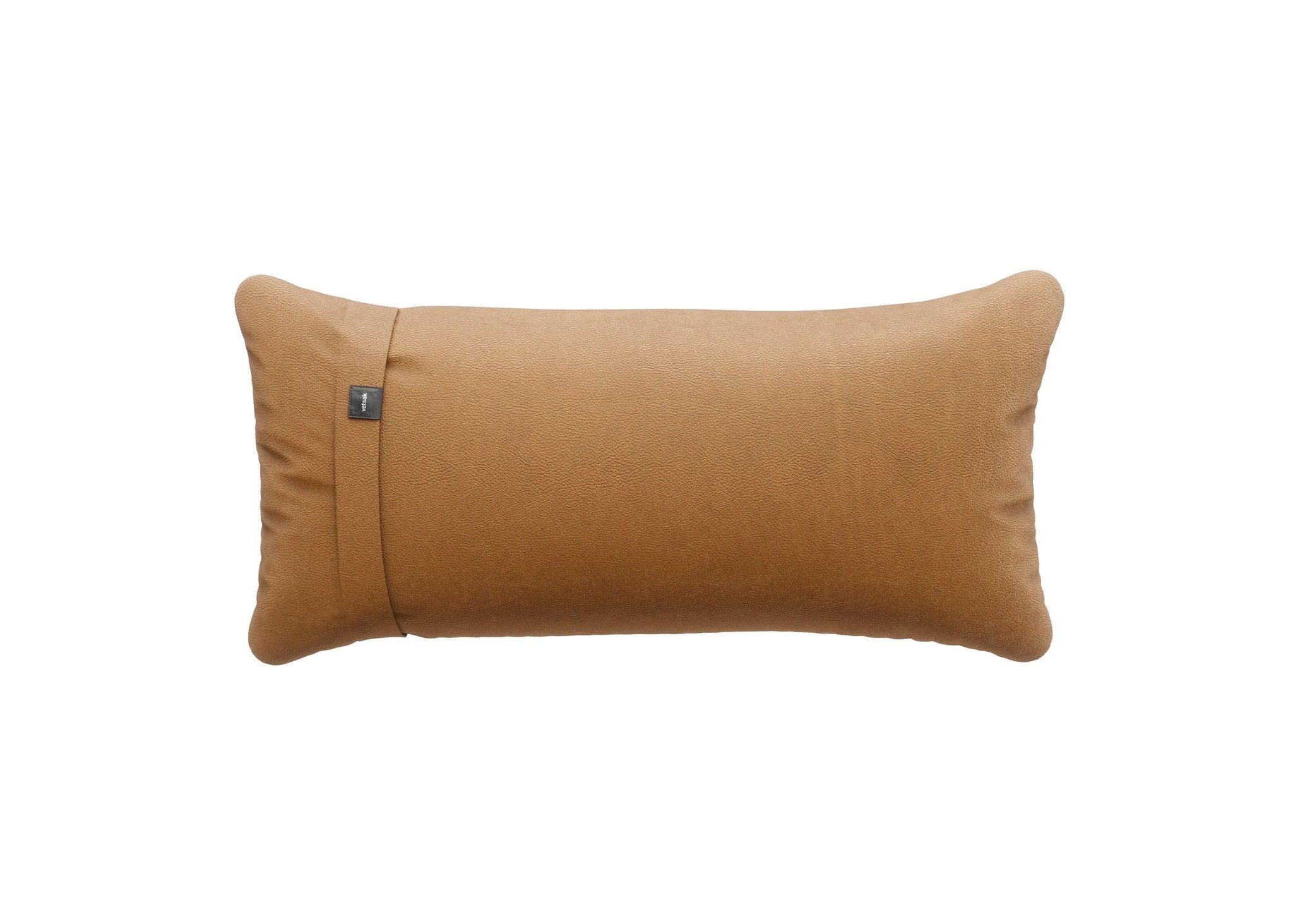 Kissen PILLOW von Vetsak aus Leder in Braun – luxuriöses Accessoire für Lounge, Sofa oder Sessel