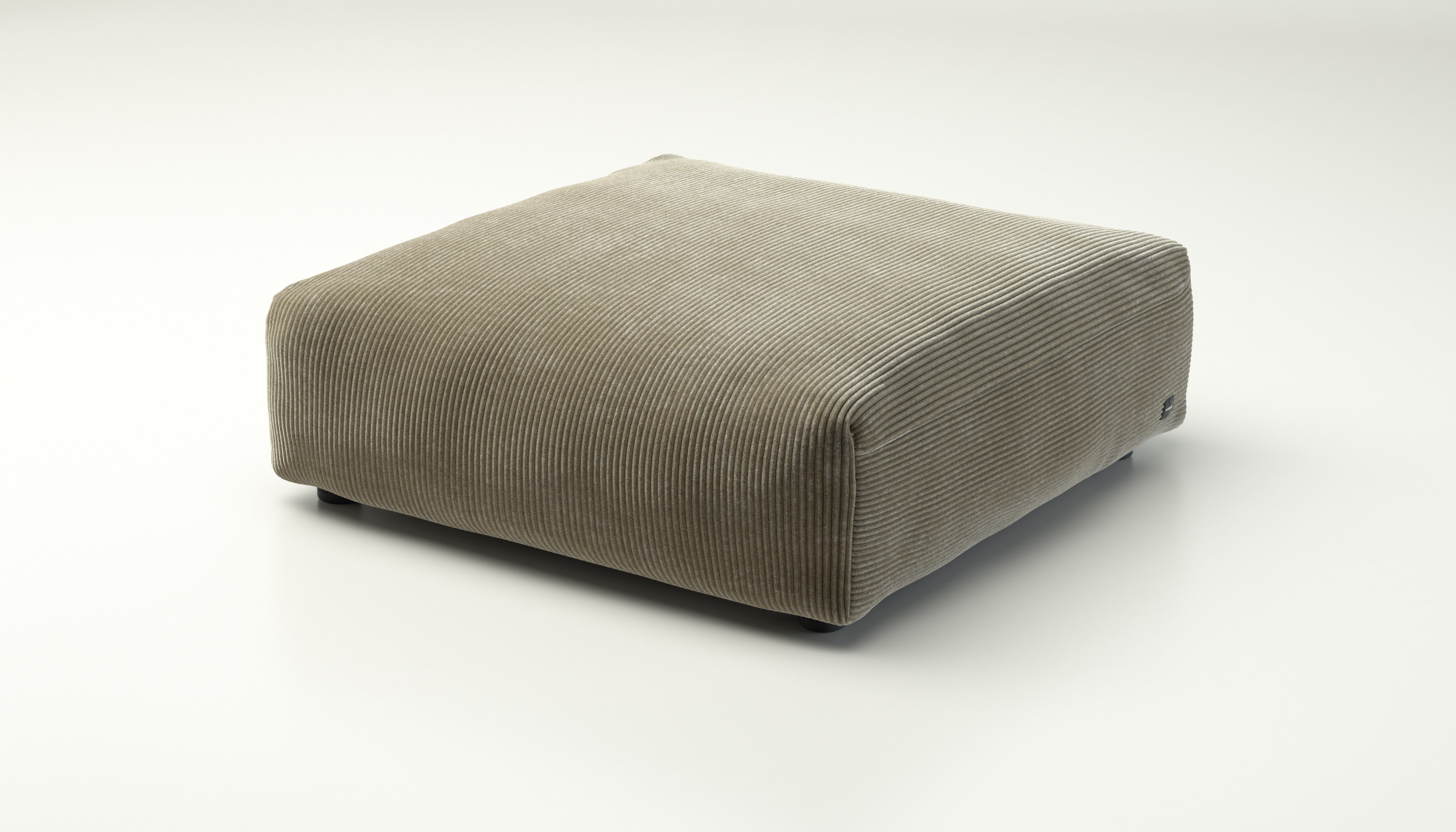 Vetsak Sofa XL Seat 105x105 cm in Cord Velour Khaki – natürlich & modern