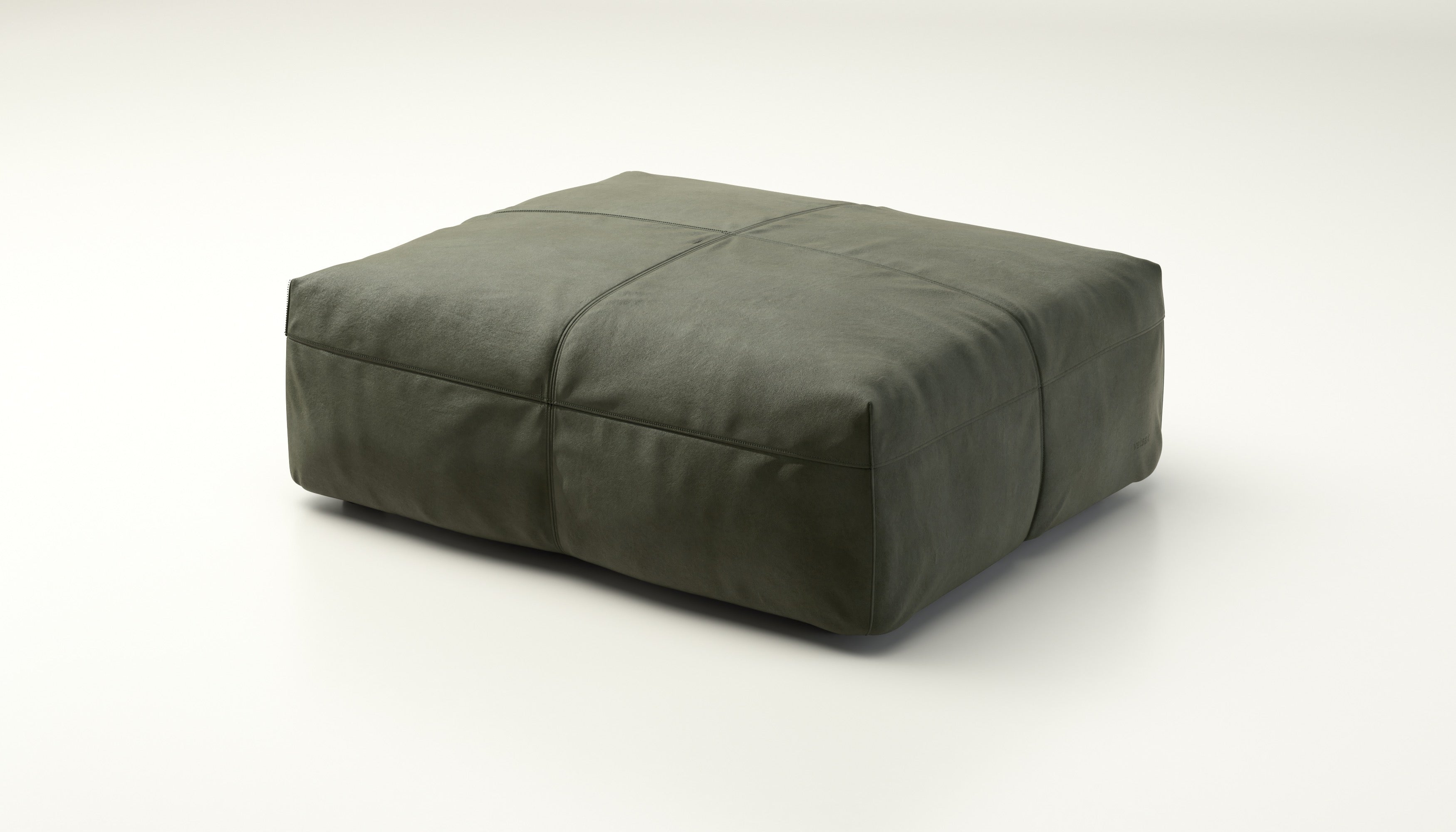 Sofaelement Vetsak Large 105x84 cm aus Echtleder Olive – natürlicher Grünton mit Eleganz