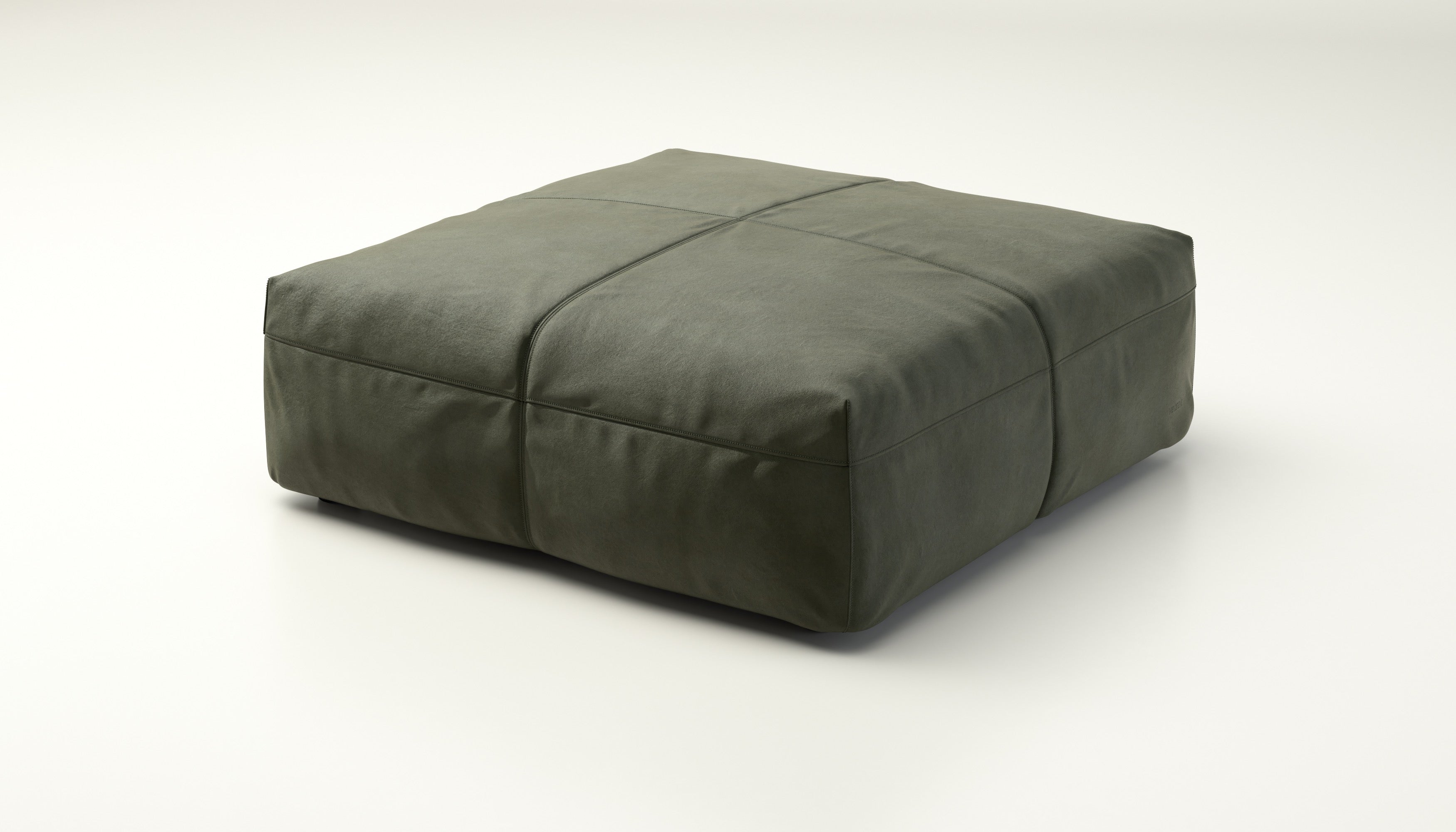 Vetsak XL Sofa Seat 105x105 cm in Leder Olive – hochwertiges Sitzelement mit feinem Leder