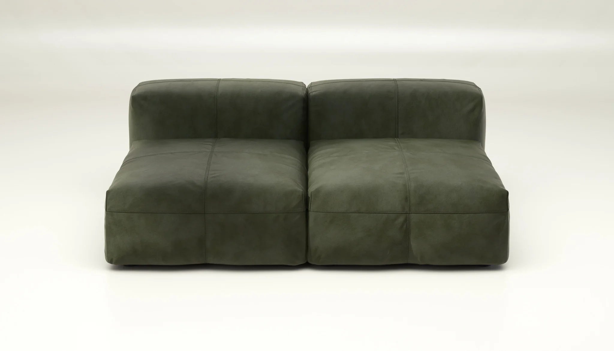 Modulares Sofa Vetsak Leder Olive – organischer Stil trifft auf moderne Funktionalität