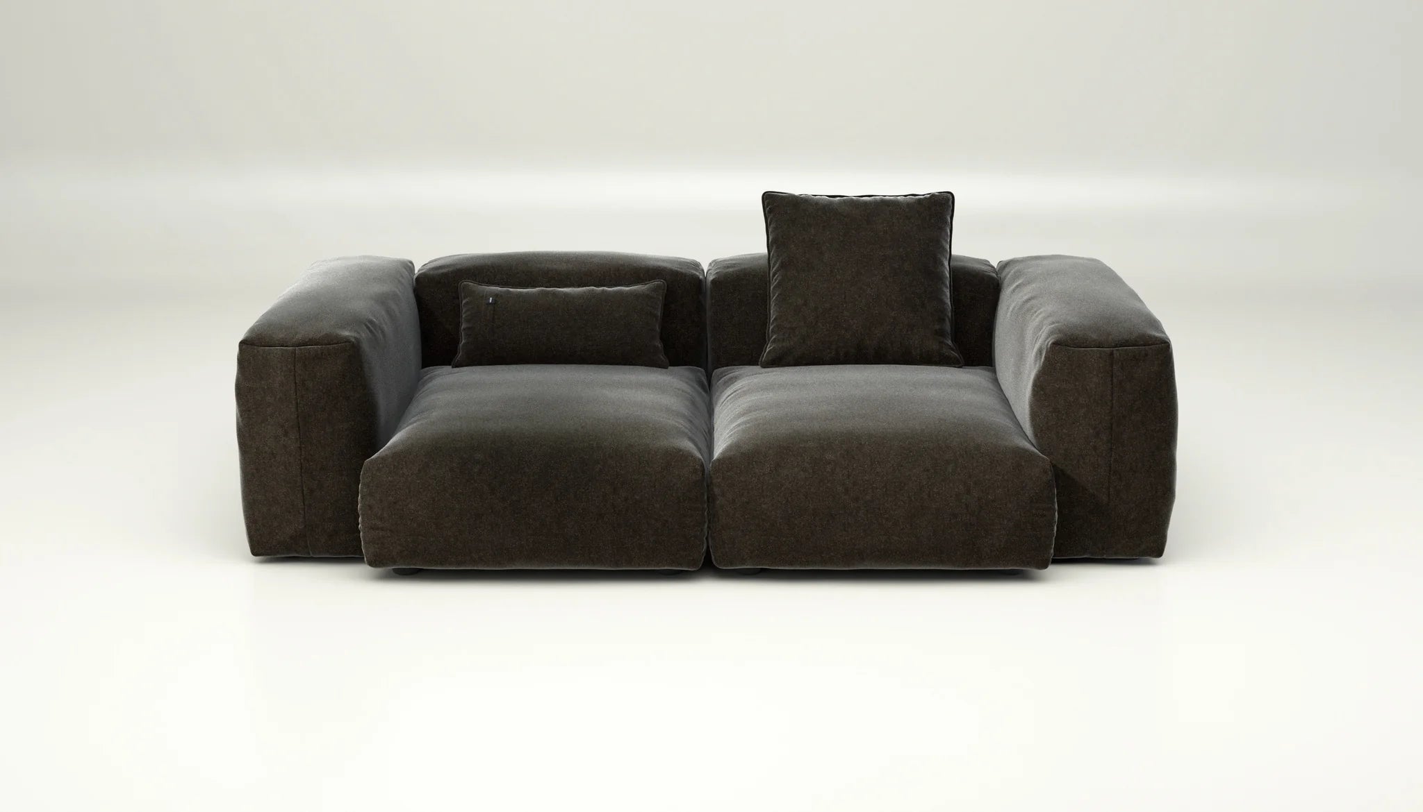 Suave Anthracite Sofa mit Kissen – Vetsak SET 02 M für urbanes Wohnen in Designqualität