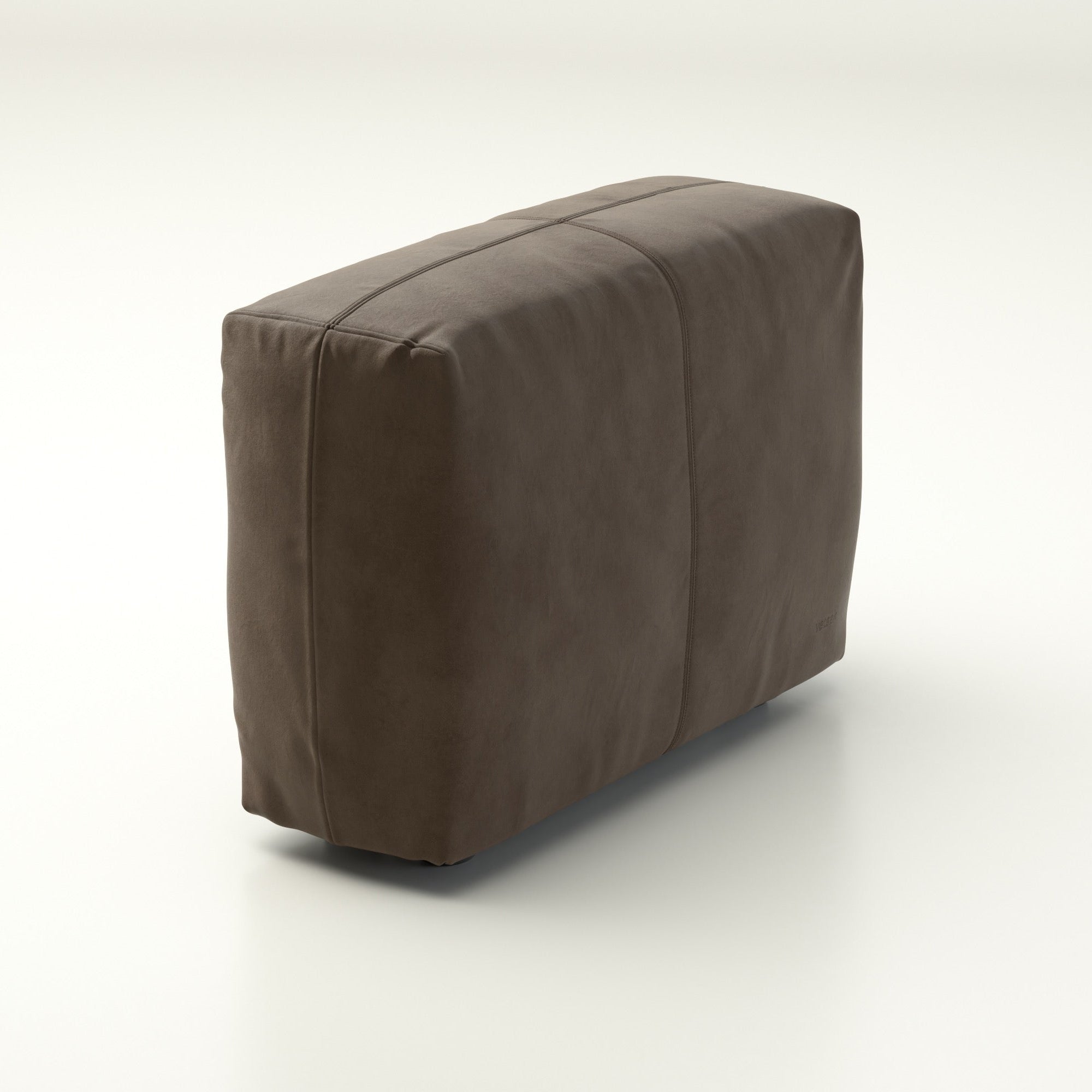 Sofa Seitenteil Vetsak Medium 84x31 cm Leder Cacao – klassischer Abschluss in dunklem Braunton