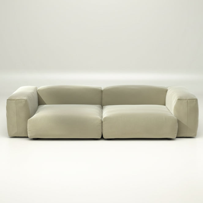Modulares Sofa L von vetsak mit Bezug Suave Pearl – stilvoll, dezent und pflegeleicht