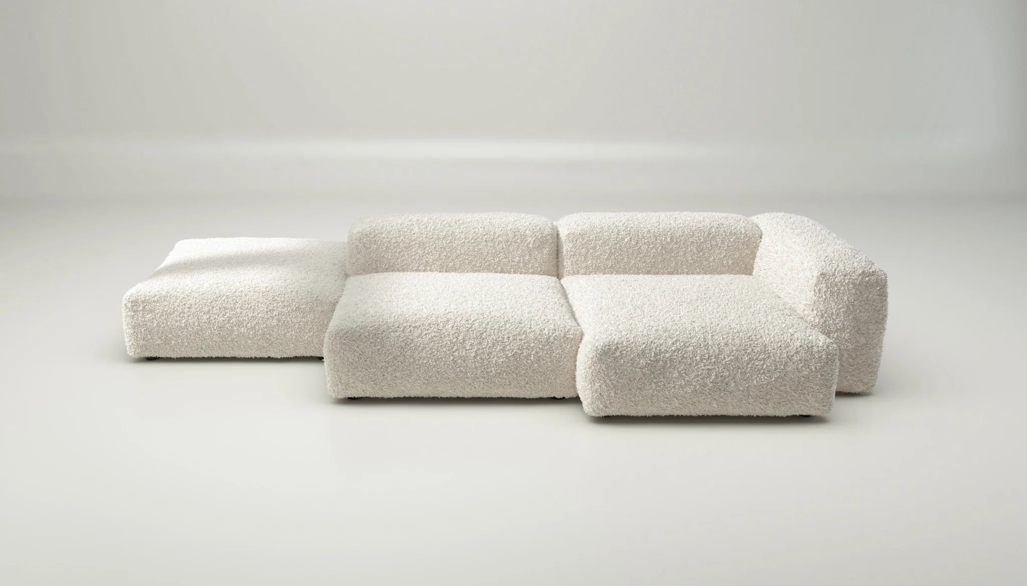 Doodle Creme Sofa Set 09 von Vetsak – helles Design ohne Kissen