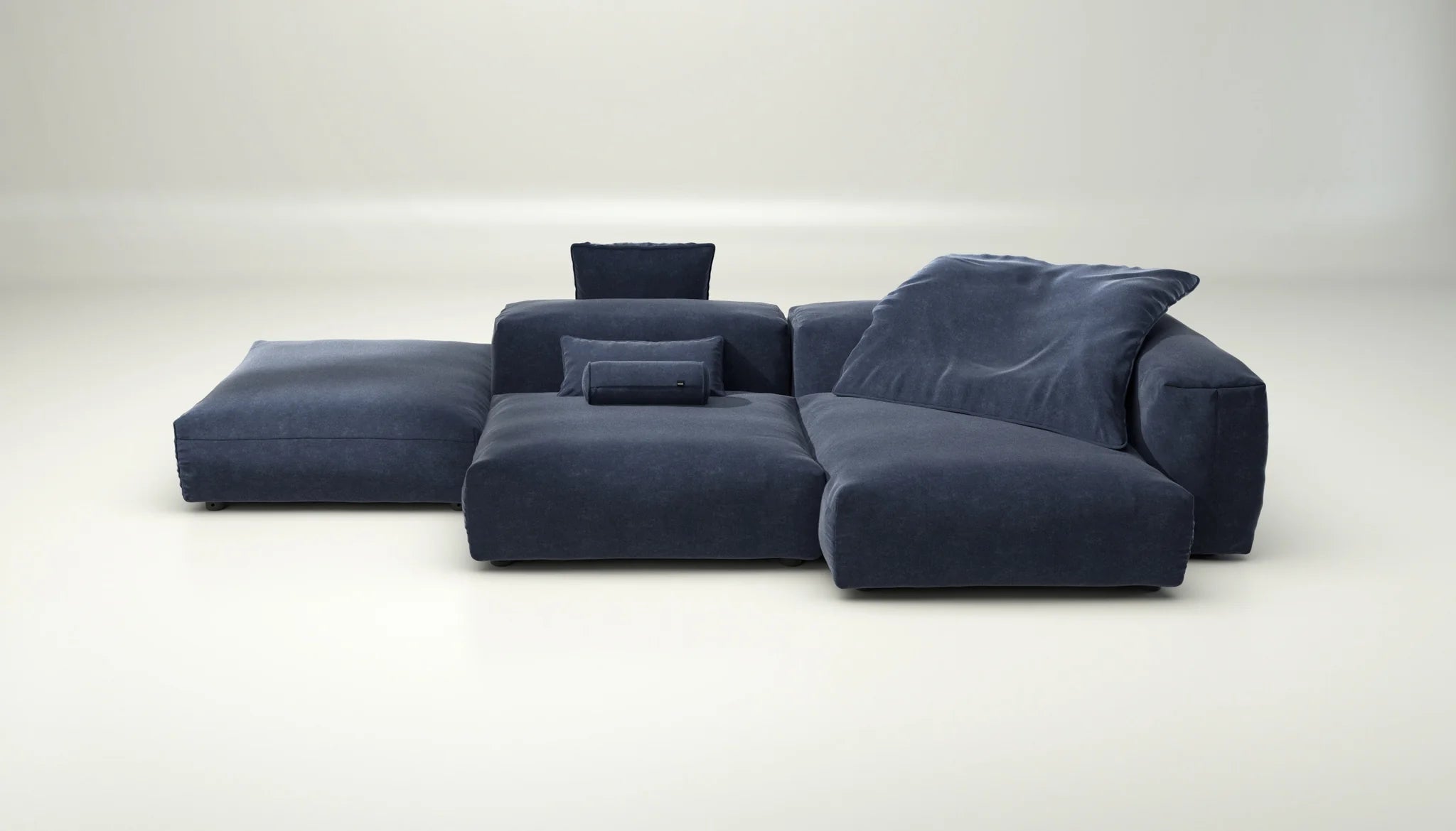 Vetsak Sofa Set 09 Suave Navy mit Kissen – edle Blautöne treffen auf maximalen Komfort