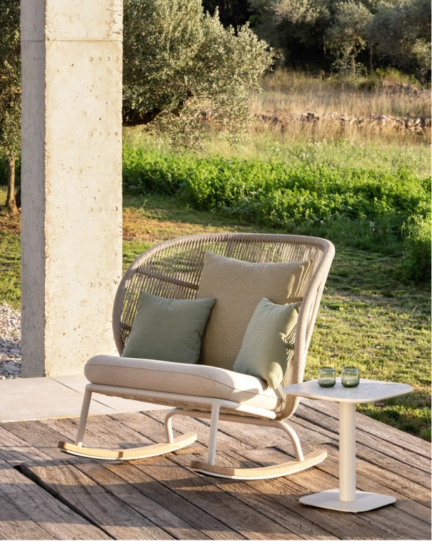Vincent Sheppard KODO Side table in the Outdoor Section in Dune White