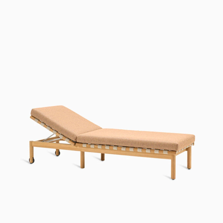 Vincent Sheppard ODA Teak Sun Lounger with Cushions in Sienna