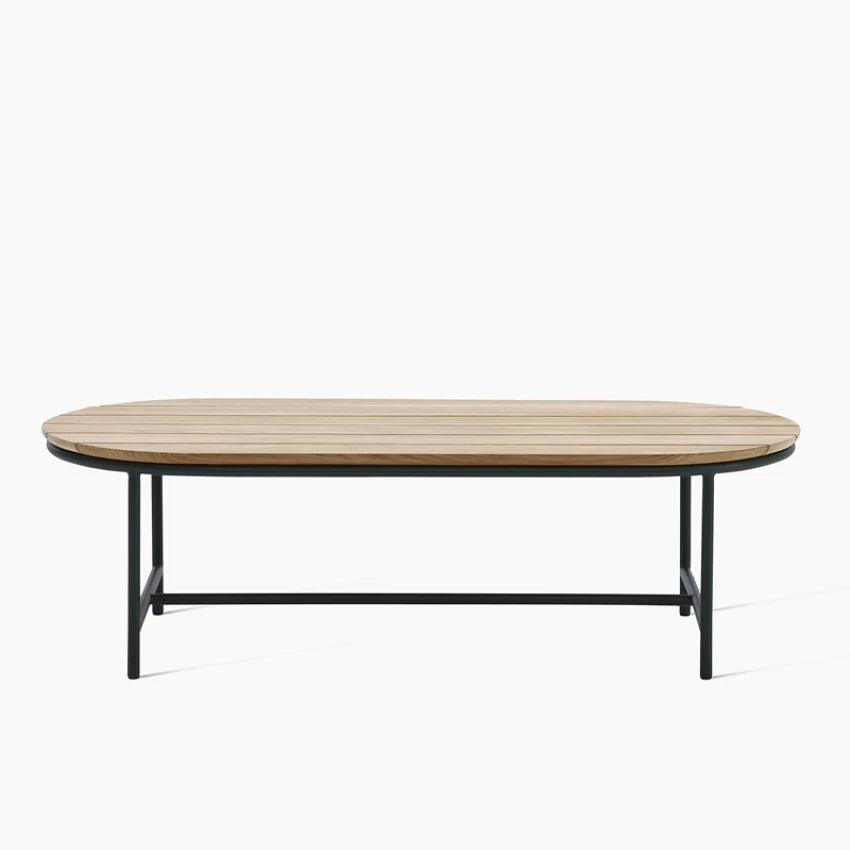 Vincent Sheppard WICKED Coffee Table with a Top Made of Natural Teak Wood
