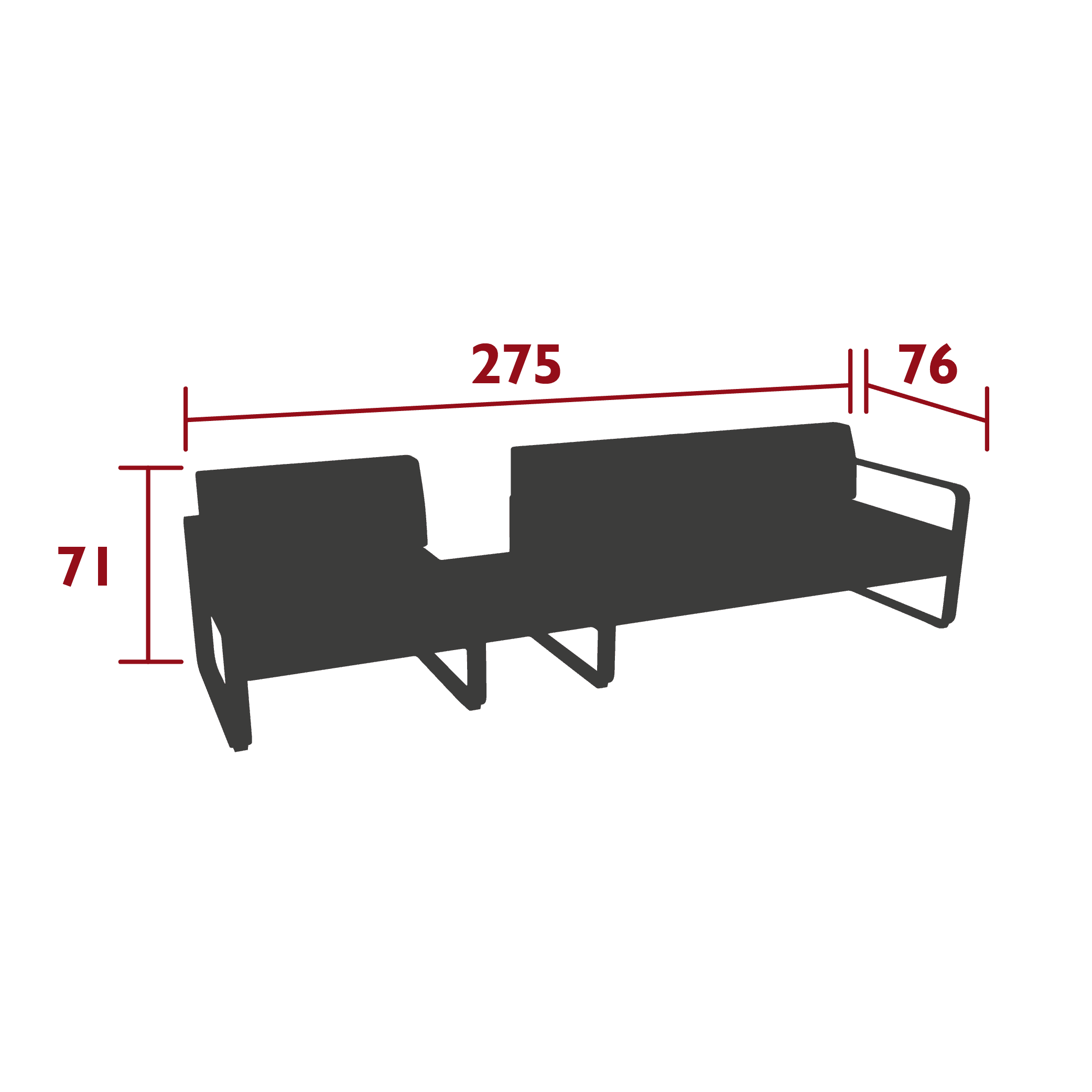Modulares Sofa BELLEVIE - 1A | Fermob | Homestorys