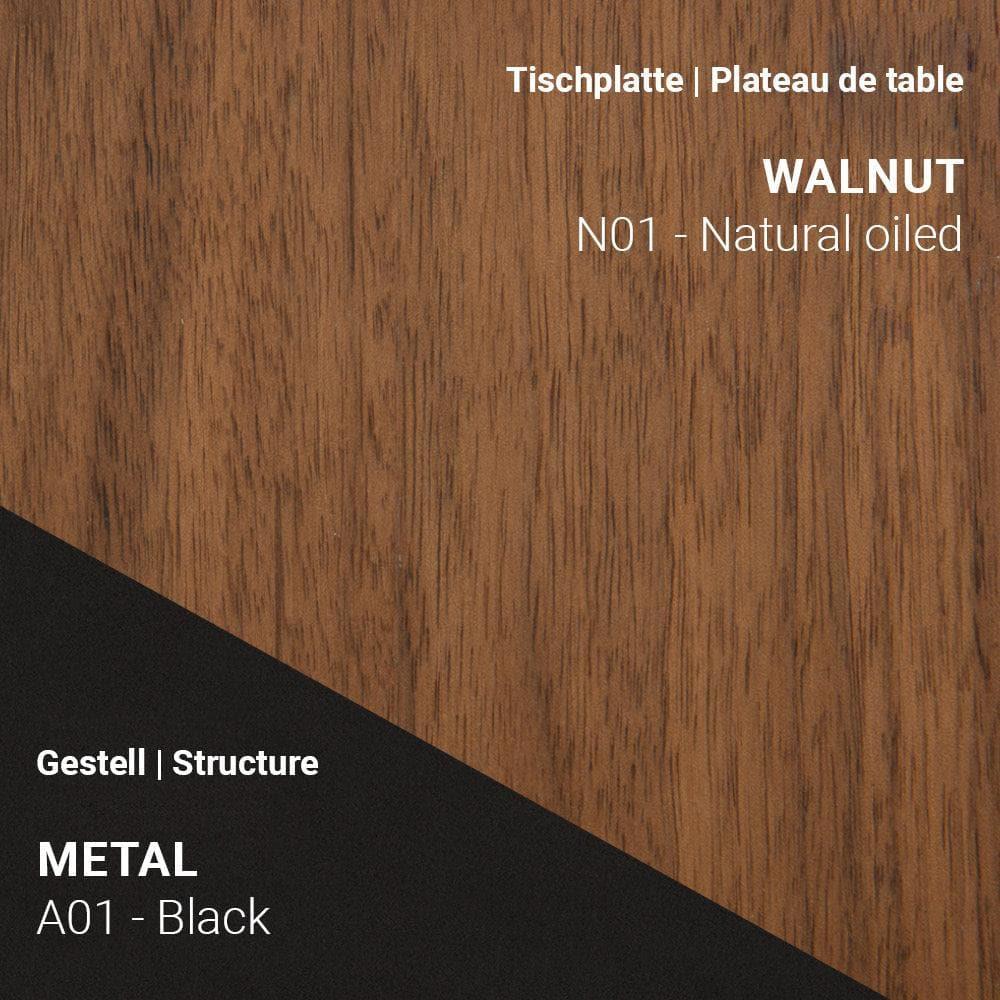 Esstisch FLOAT T0100 - Nussbaum | Mobitec | Homestorys